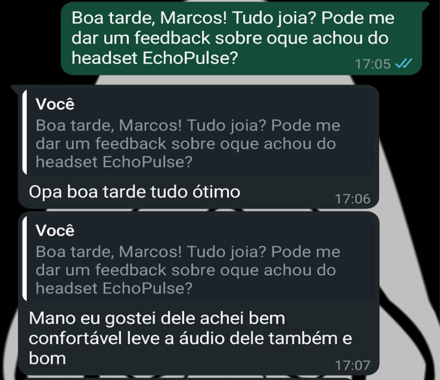 Depoimento do Cliente 1